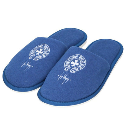 Chrome Hearts Las Vegas Horseshoe Embroidery Slippers Size L