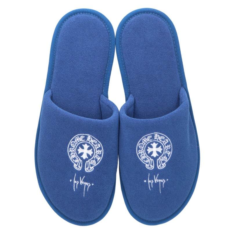 Chrome Hearts Las Vegas Horseshoe Embroidery Slippers Size L