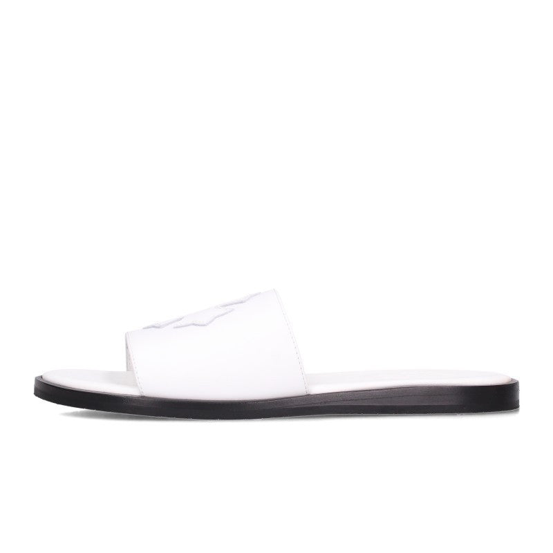 Chrome Hearts CH Plus Patch Leather Sandals White Size EU 39