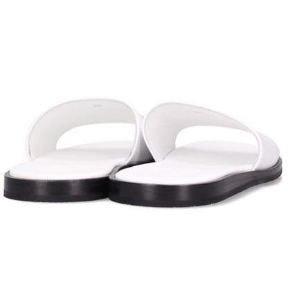Chrome Hearts CH Plus Patch Leather Sandals White Size EU 39