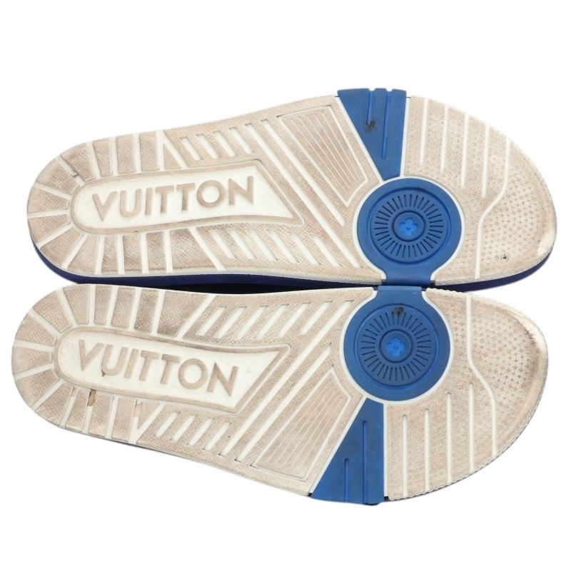 LOUISVUITTON LV Trainer Line Mule Logo Sandals Blue Size 7