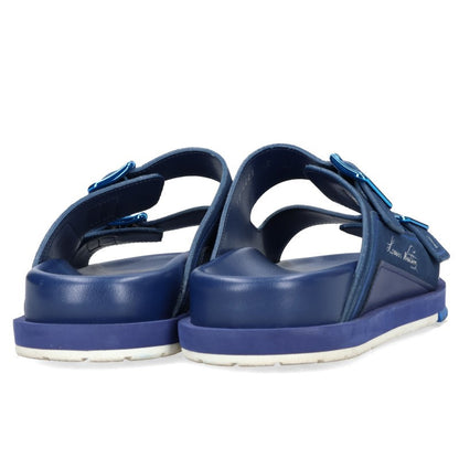LOUISVUITTON LV Trainer Line Mule Logo Sandals Blue Size 7