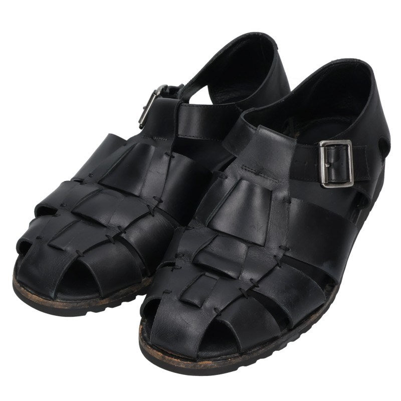Paraboot Pacific Gurkha Sandals Black Silver Size EU 42