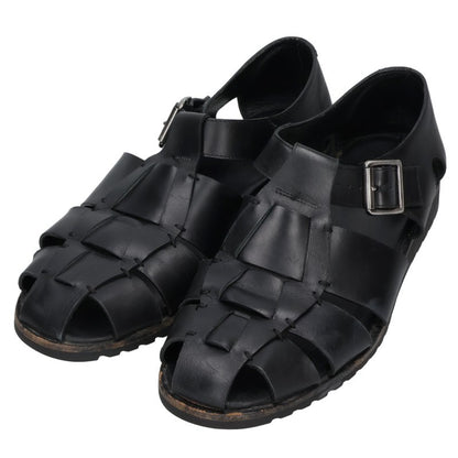 Paraboot Pacific Gurkha Sandals Black Silver Size EU 42