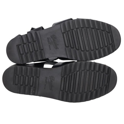 Paraboot Pacific Gurkha Sandals Black Silver Size EU 42