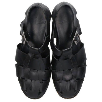 Paraboot Pacific Gurkha Sandals Black Silver Size EU 42
