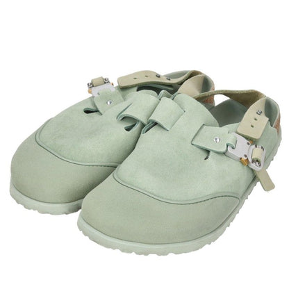 DIOR x BIRKENSTOCK Tokio Suede Light Green Sandals Size EU 43