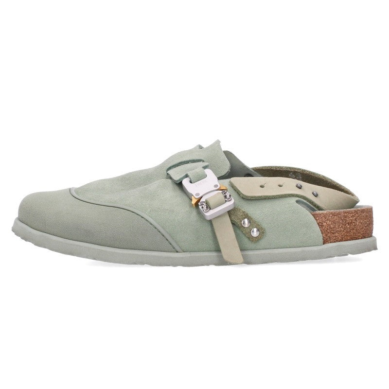 DIOR x BIRKENSTOCK Tokio Suede Light Green Sandals Size EU 43