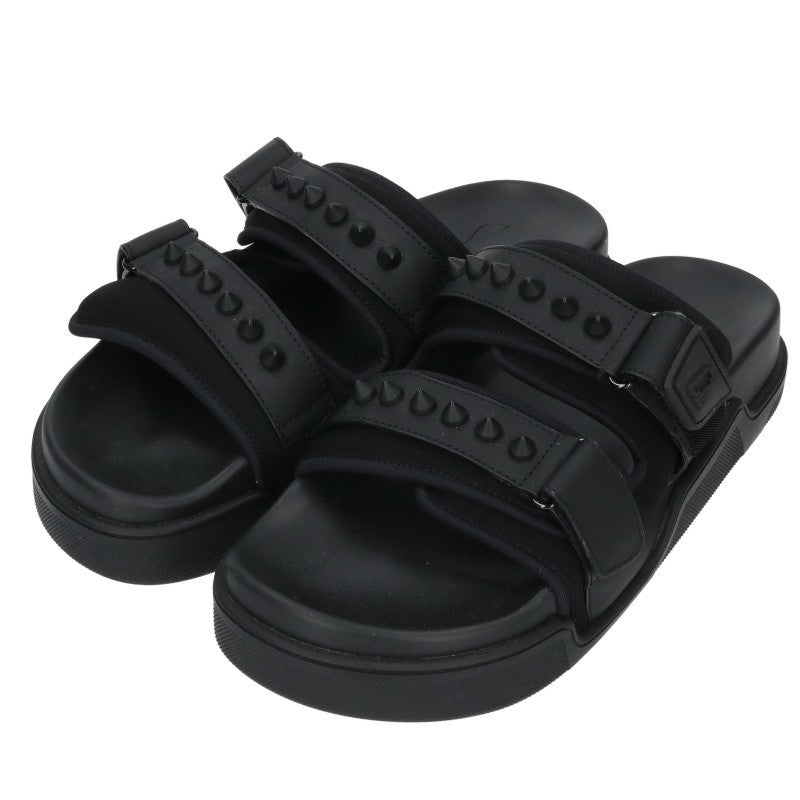 Christian Louboutin DADDY POOL FLAT Sandals Black Size 40.5
