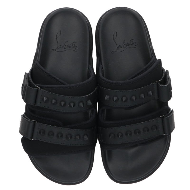 Christian Louboutin DADDY POOL FLAT Sandals Black Size 40.5