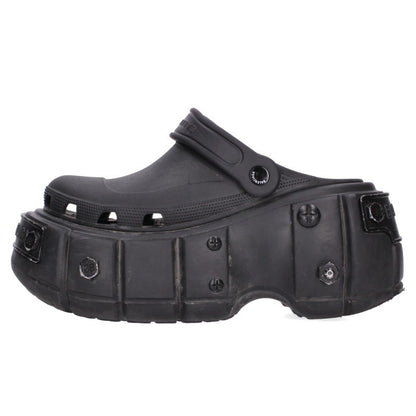 BALENCIAGA Hardcrocs Sandal Black Size EU 40