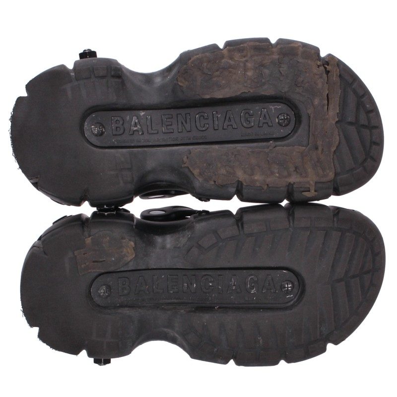 BALENCIAGA Hardcrocs Sandal Black Size EU 40