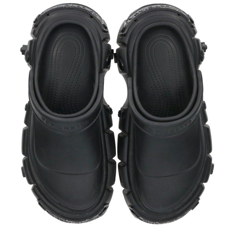 BALENCIAGA Hardcrocs Sandal Black Size EU 40