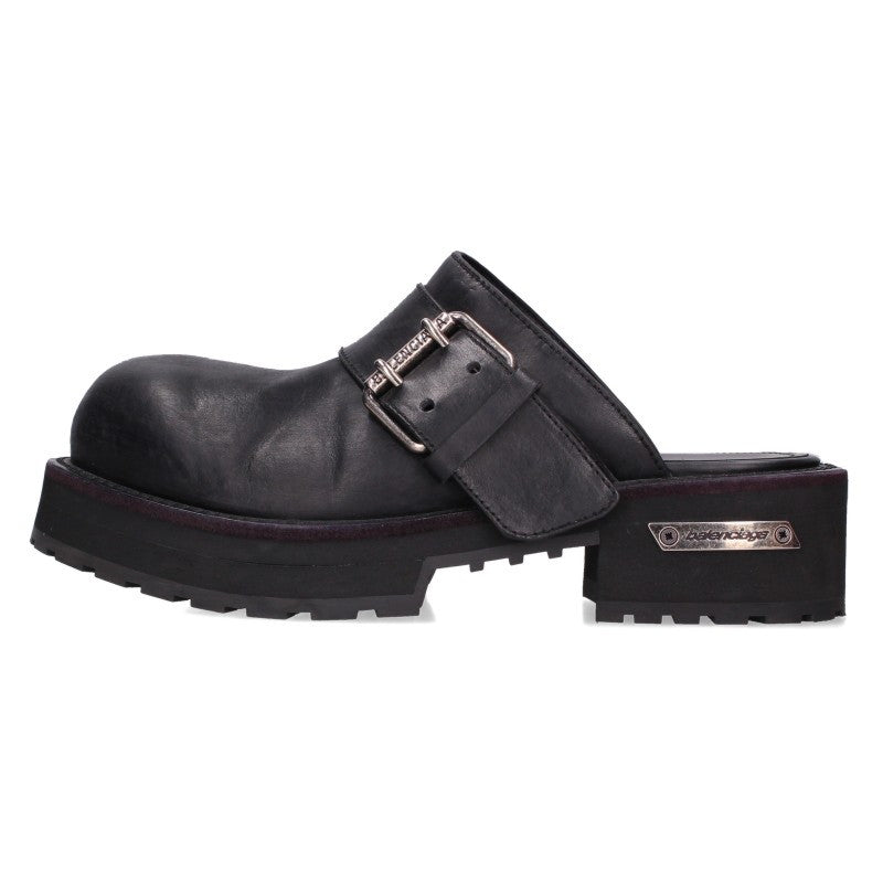 BALENCIAGA VENOM Vintage Finish Sandals Black Size EU 42