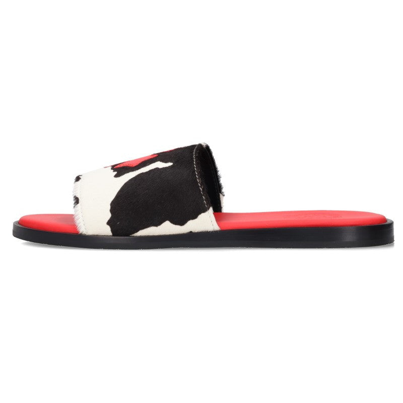 Chrome Hearts CH SLIDE LEATHER Calf Sandals Multi Size EU 41