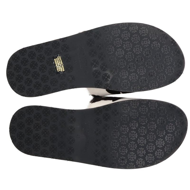 Chrome Hearts CH SLIDE LEATHER Calf Sandals Multi Size EU 41