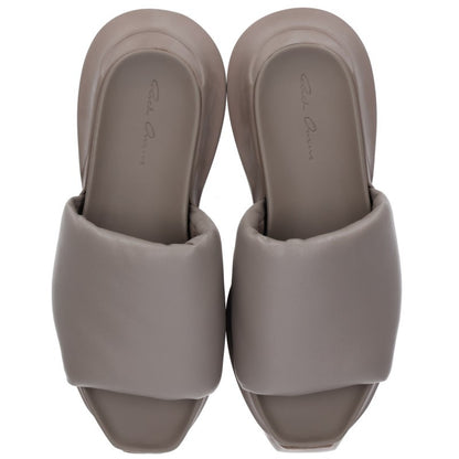 Rick Owens Geth Puffer Slide Sandals Brown Size EU 39