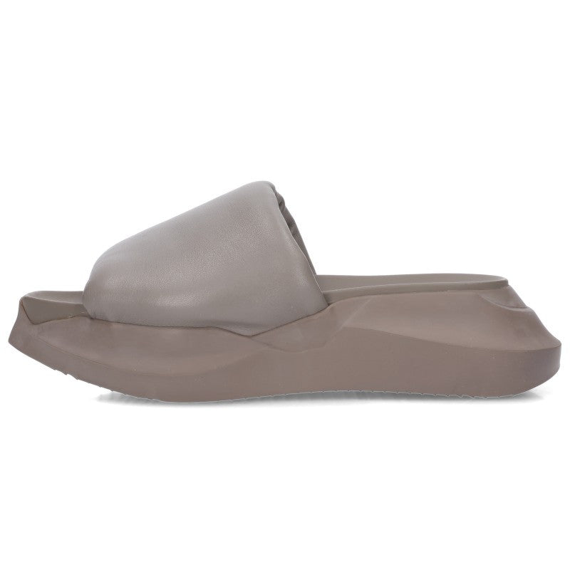 Rick Owens Geth Puffer Slide Sandals Brown Size EU 39