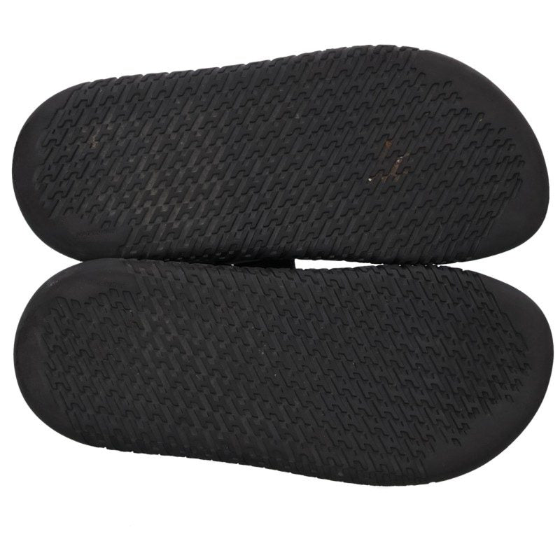 HERMES Archipel Leather Sandals Black Size EU 42