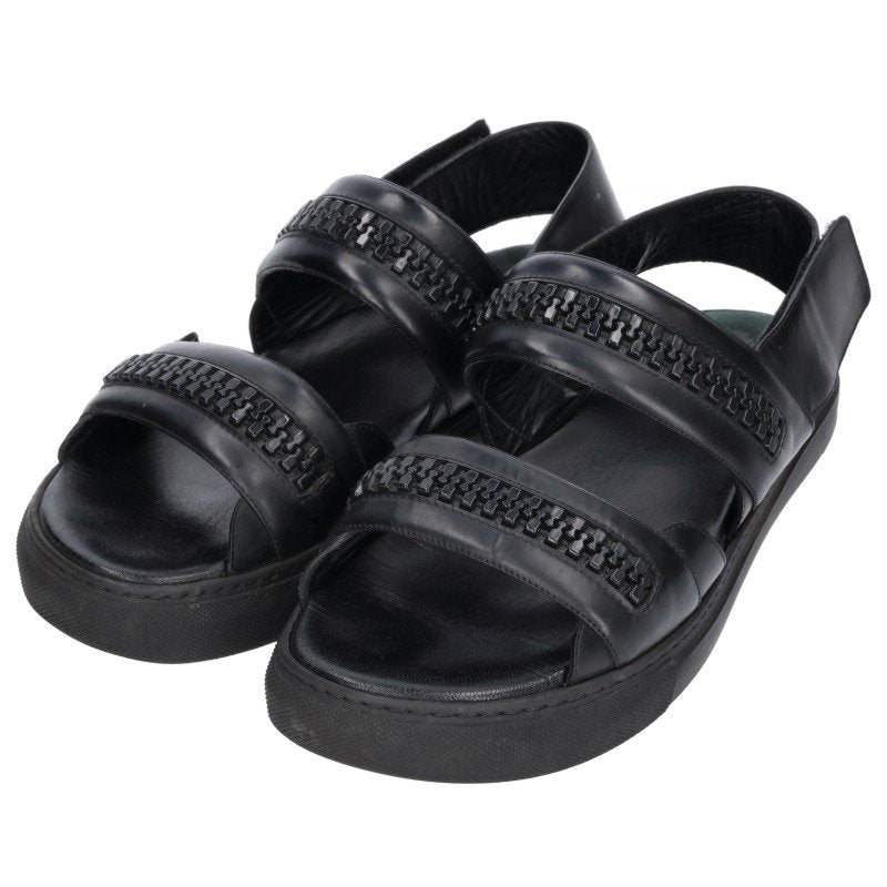 GIVENCHY Chain Embellished Sandals Black Size 10