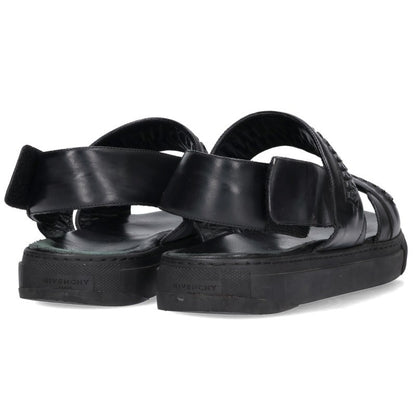 GIVENCHY Chain Embellished Sandals Black Size 10