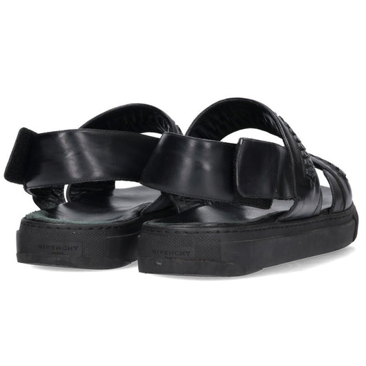 GIVENCHY Chain Embellished Sandals Black Size 10