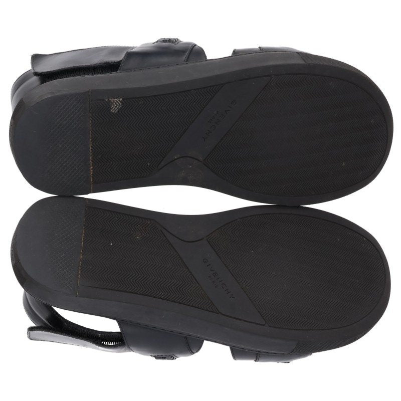 GIVENCHY Chain Embellished Sandals Black Size 10
