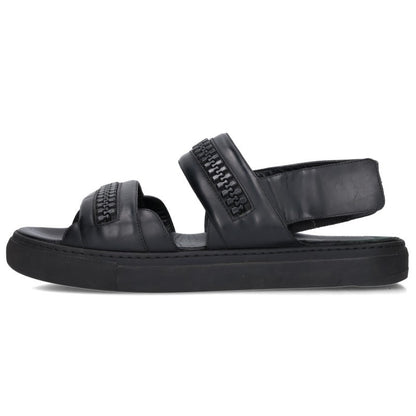 GIVENCHY Chain Embellished Sandals Black Size 10