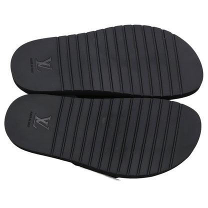 LOUISVUITTON Miami Damier Leather Sandals Black Size 5