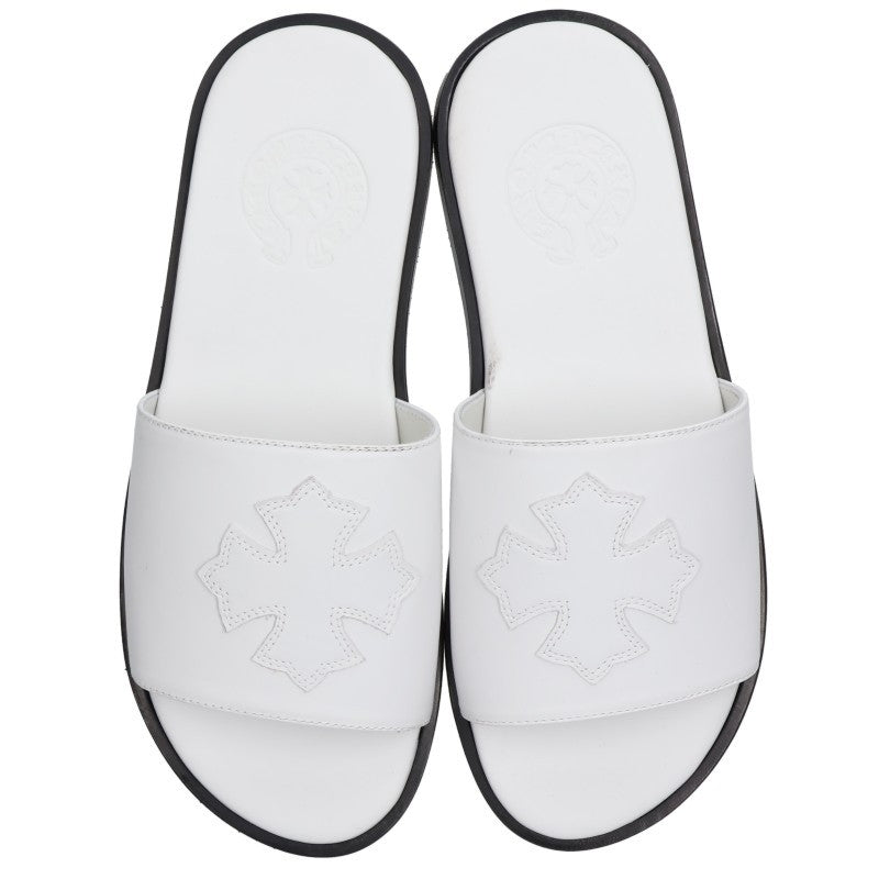 Chrome Hearts CH SLIDE CH Plus Sandals White Size EU 38