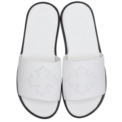 Chrome Hearts CH SLIDE CH Plus Sandals White Size EU 38