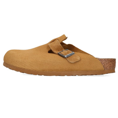 BIRKENSTOCK Boston Corduroy Suede Sandals Beige Size 26.5cm