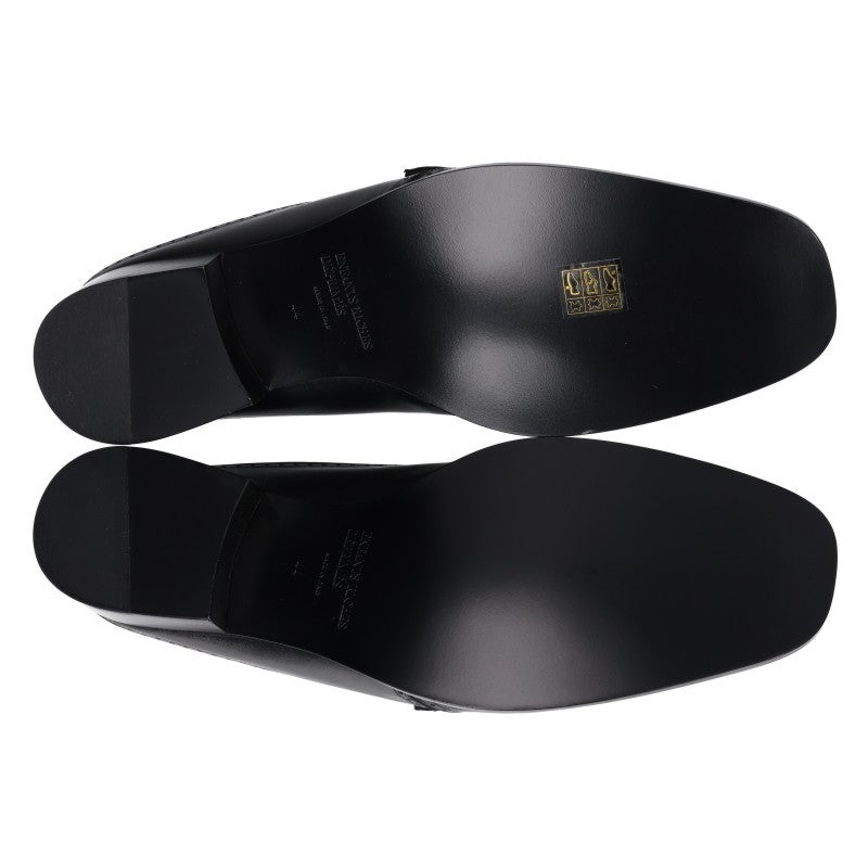 ENFANTS RICHES DEPRIMES Black Leather Sandals Size EU 44