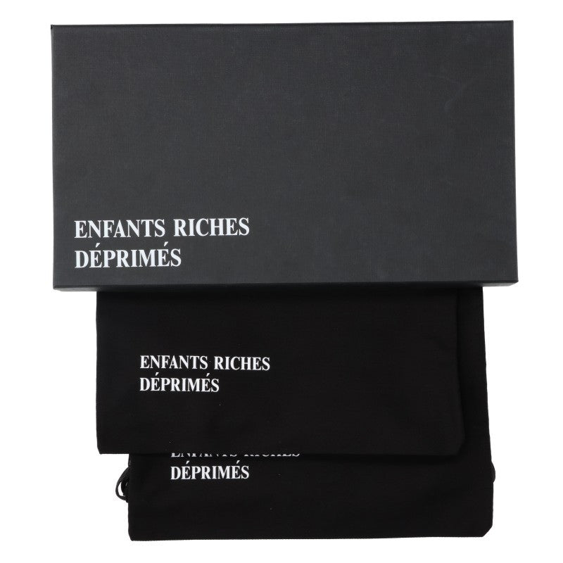 ENFANTS RICHES DEPRIMES Black Leather Sandals Size EU 44