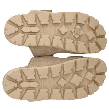 PRADA 26SS Suede Flat Sandals Beige Size 9