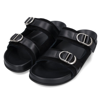 DIOR FW26 Black Aqua Leather Sandals Size EU 42