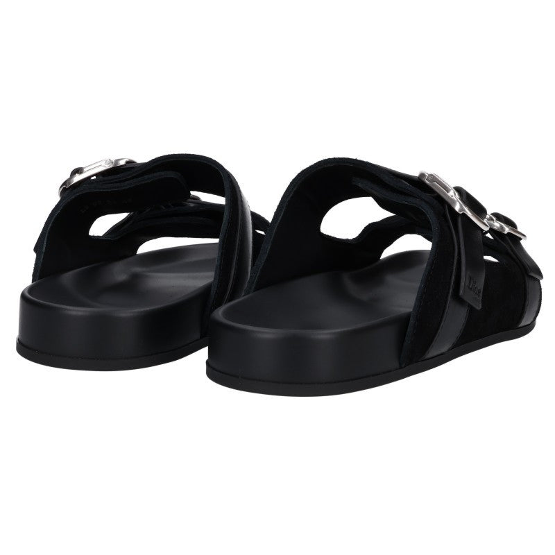 DIOR FW26 Black Aqua Leather Sandals Size EU 42