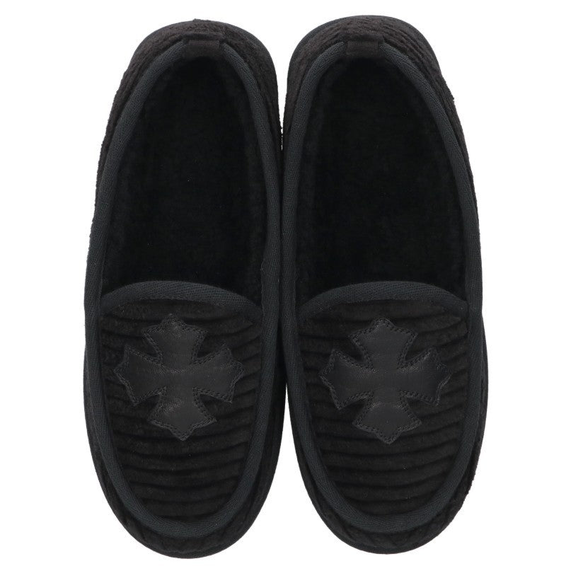 Chrome Hearts SLIPPER Corduroy Slip-On Sandals Size EU 39