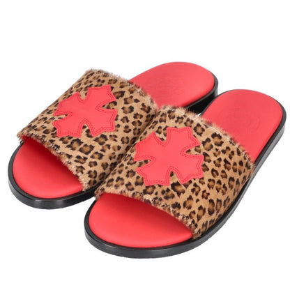 Chrome Hearts CH Plus Calf Hair Sandals Size 37
