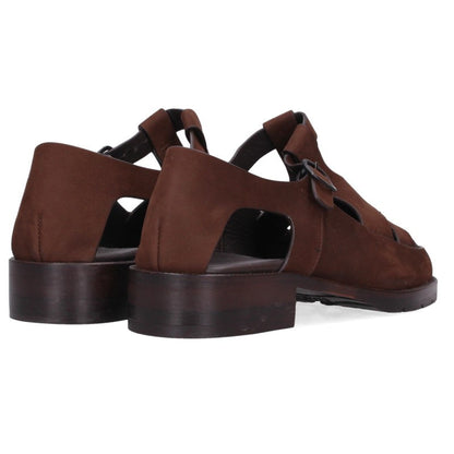 HEREU BESSO Nubuck Ghillie Sandals Brown Size EU 40