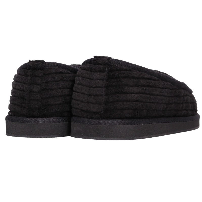 Chrome Hearts Corduroy Cross Patch Sandals Black Size EU 42