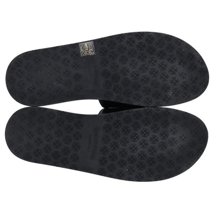 Chrome Hearts CH SLIDE LEATHER CH Sandals Black Size EU 43