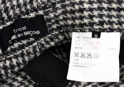 tricot COMME des GARCONS Wrinkle Houndstooth Pants Size S