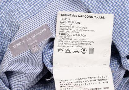 COMME des GARCONS HOMME Houndstooth Shirt White Size M