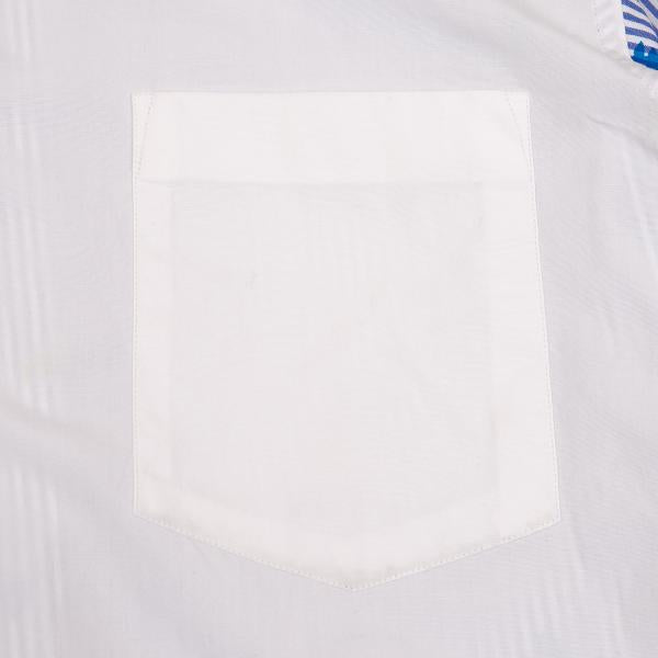 COMME des GARCONS HOMME DEUX Fish Shirt White/Blue Size XS