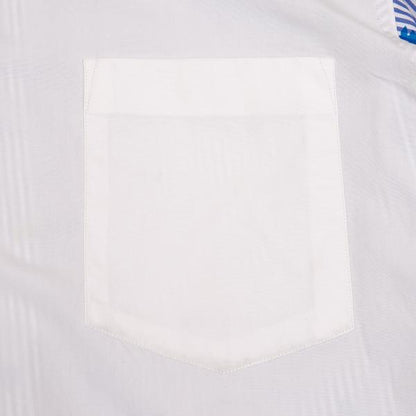 COMME des GARCONS HOMME DEUX Fish Shirt White/Blue Size XS
