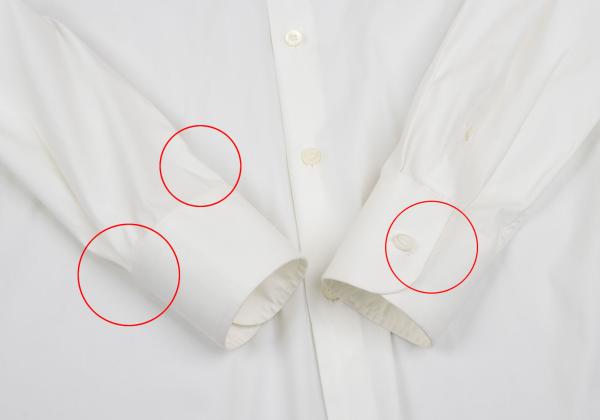 PRADA Cotton Stretch Regular Collar Shirt Off-White Size 37