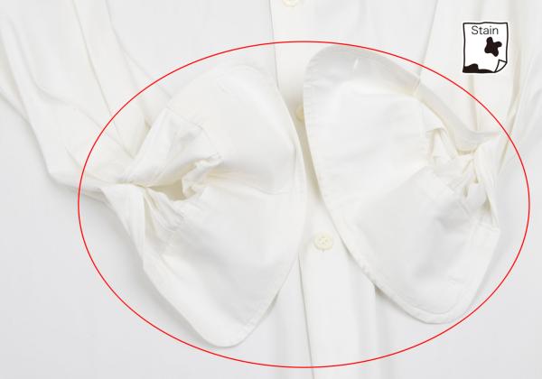 PRADA Cotton Stretch Regular Collar Shirt Off-White Size 37