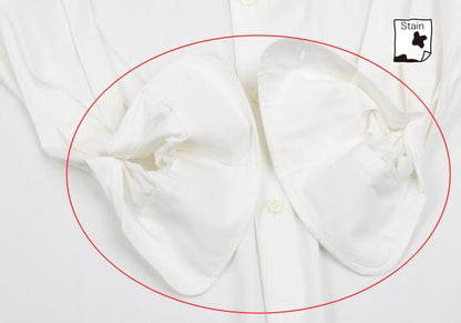PRADA Cotton Stretch Regular Collar Shirt Off-White Size 37