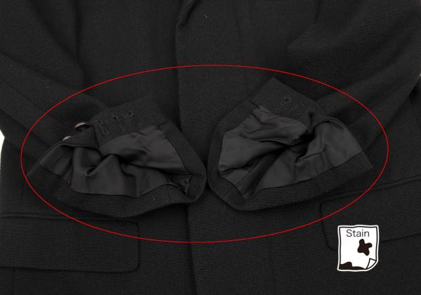 COMME des GARCONS HOMME Wool Fly-Front Blazer Black Size S